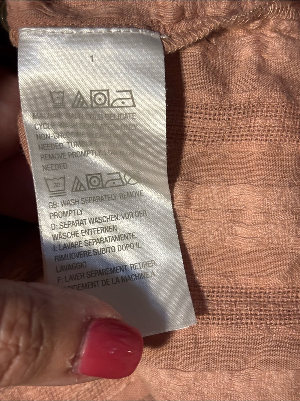 LOGO Lavish by Lori Goldstein boho style woven top with embroidery size large - Picture 8 of 9